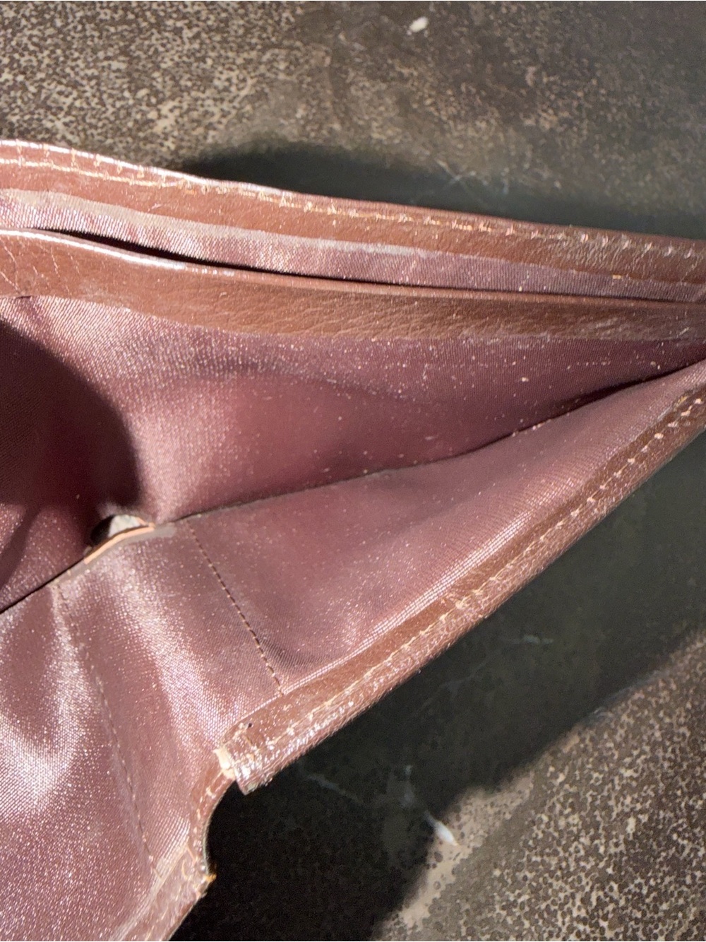 Yves Saint Laurent Vintage Brown Leather Bi-Fold Card Wallet - Picture 16 of 16